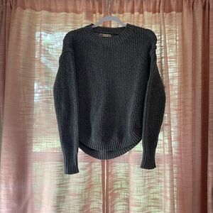 Grey knitted sweater